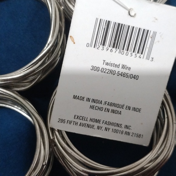 Silver Napkin Rings Set - Picture 2 of 4